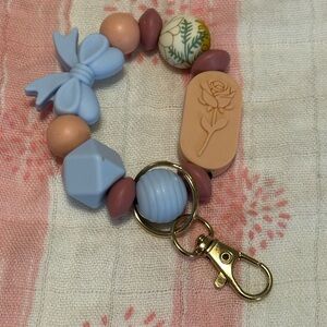Pastel Beaded Keychain / Bag Charm